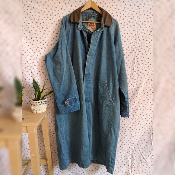 Vintage Other - Denim trench coat